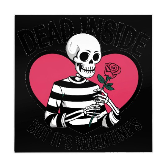 Dead Inside But It's Valentine's | Funny Men's Mahjong Mats