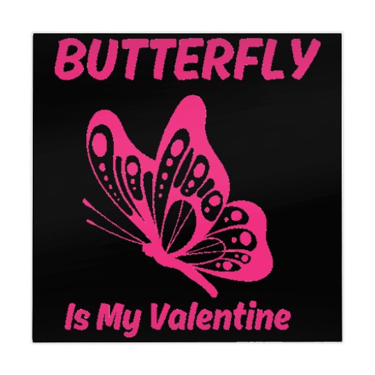 Pink butterfly butterfly Is My Valentine butterfly Mahjong Mats