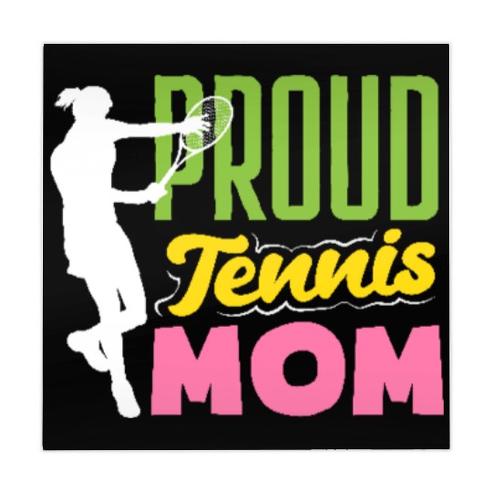 Proud Tennis Mom Enthusiast Gear Mahjong Mats
