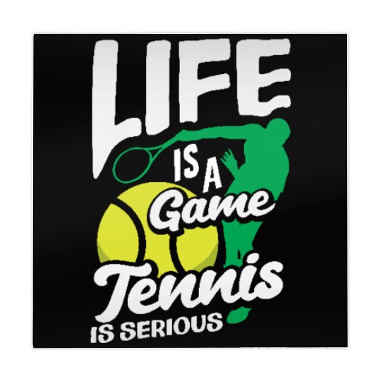 Life Is a Game Tennis Is Serious Mahjong Mats