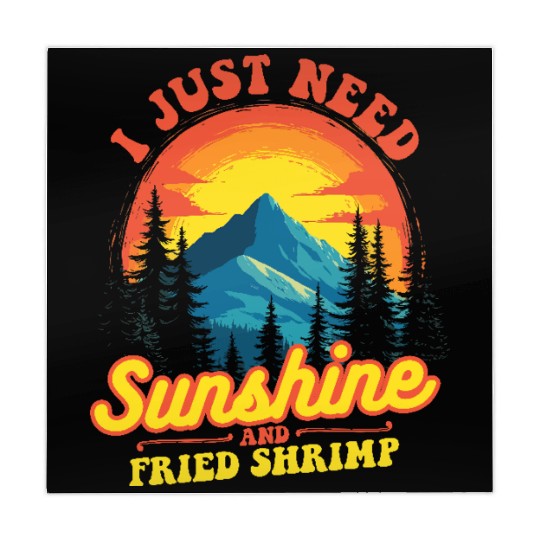 I Just Need Sunshine And Fried Shrimp Outdoor Mahjong Mats