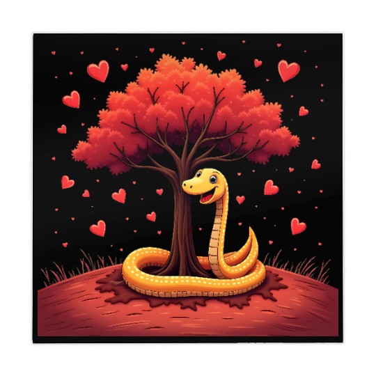 I love my snake heart tree Mahjong Mats
