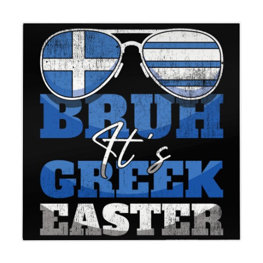 Bruh It's Greek Easter Greece Flag Greek Flag Mahjong Mats