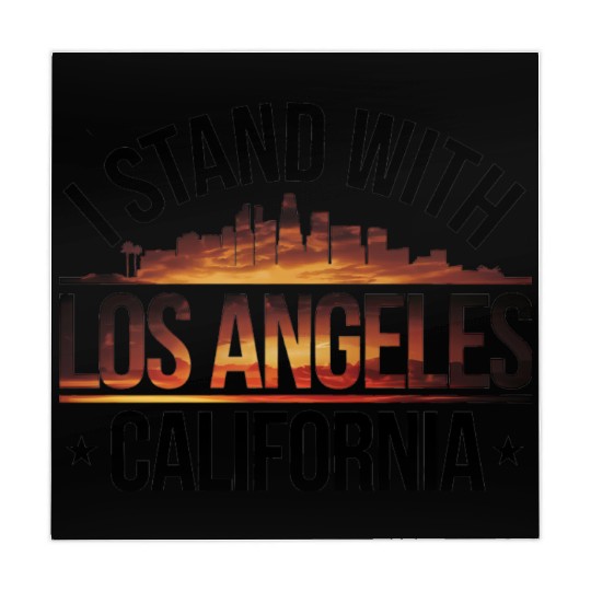 I stand With Los Angeles California Wildfire 2025 Mahjong Mats