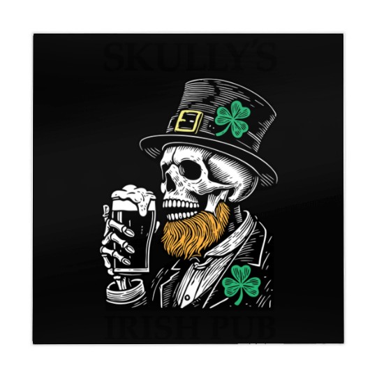 Skully's Irish Pub Skull St. Patrick's Day 2025 Sh Mahjong Mats