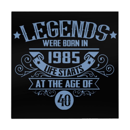 Legends born in 1985 vintage 40th birthday Mahjong Mats