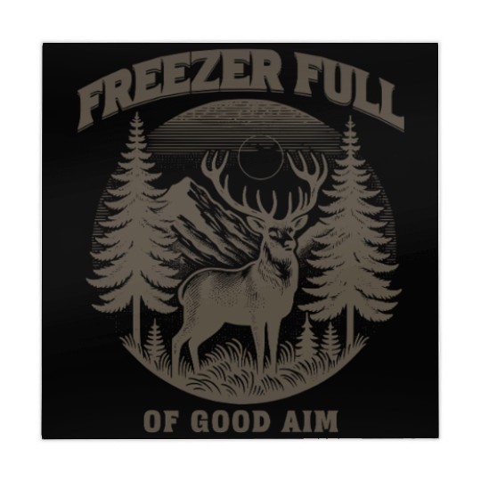 Freezer Full Of Good Aim Elk Hunter Men's Huntingg Mahjong Mats