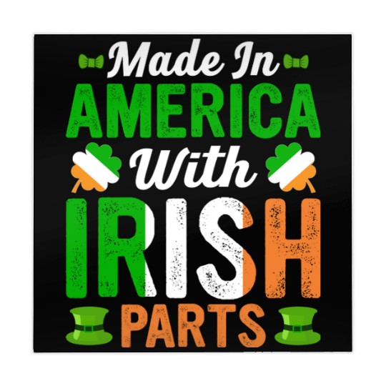 Made in America with Irish Parts St. Patrick's day Mahjong Mats