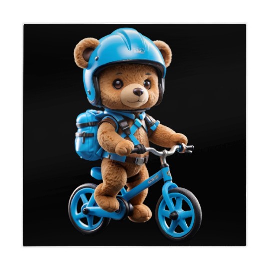 Cycling bear Mahjong Mats