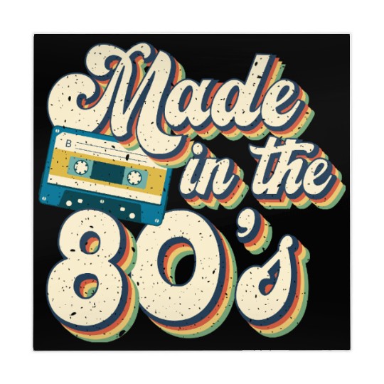 Retro 80s Style design Perfect for Nostalgia Fans Mahjong Mats