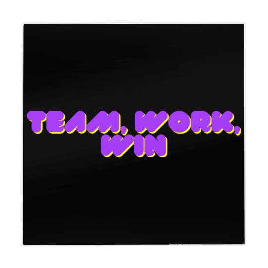 team, work, win team spirit Mahjong Mats