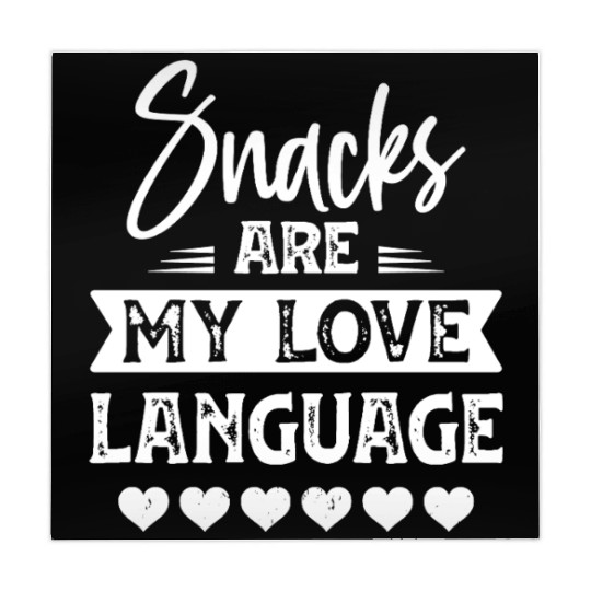 Snacks Are My Love Language Funny Valentines Day Mahjong Mats
