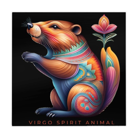 Virgo Spirit Animal Beaver Alebrije Female Mahjong Mats