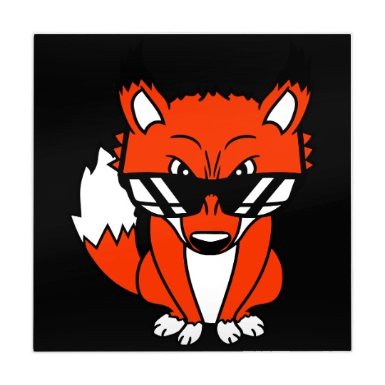 Fox Sunglasses Cool Looks Up Evil Eyes Bad Fun Boy Mahjong Mats