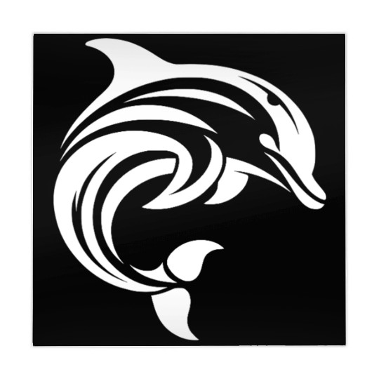 Dolphin T Tattoo In Sweeping Shape Mahjong Mats