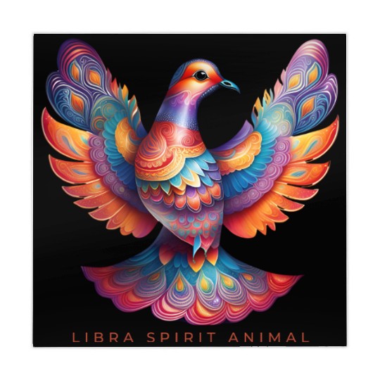 Libra Spirit Animal Dove Alebrije Female Mahjong Mats