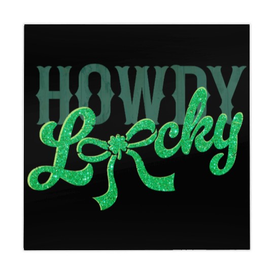 Howdy Lucky Western Cowgirl St Patricks Design Mahjong Mats