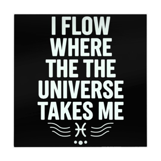 Pisces Zodiac: I Flow Where The Universe Takes Me Mahjong Mats