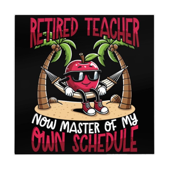 Retired Teacher Master of My Own Schedule Mahjong Mats