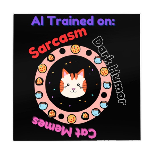 Trained on sarcasm dark humor and cat memes Mahjong Mats