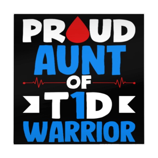 Proud Aunt Of T1D Warrior Diabetes Type 1 Mahjong Mats