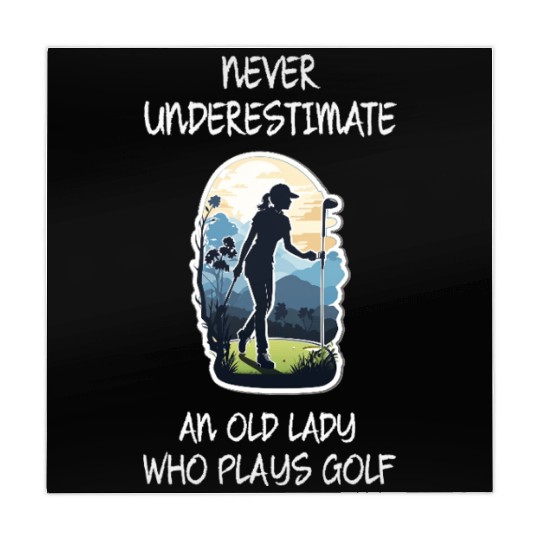 never underestimate an old lady who plays golf Mahjong Mats