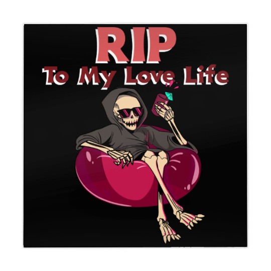 RIP To My Love Life - Skeleton Valentine Mahjong Mats
