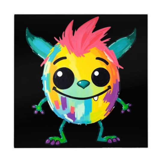 Colorful Monster Art - Cute & Playful Character Mahjong Mats