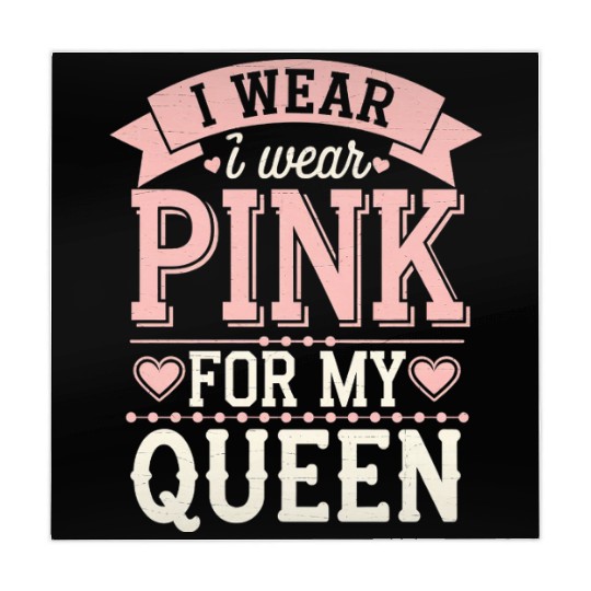 I Wear Pink For My Queen 6 Mahjong Mats