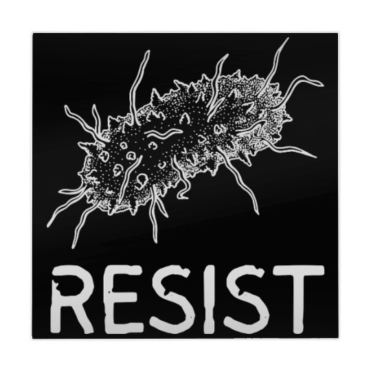 Bacteria Resist Design – Microbiology Science Art Mahjong Mats