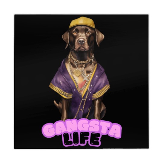 Gangsta Life Chocolate Labrador Mahjong Mats