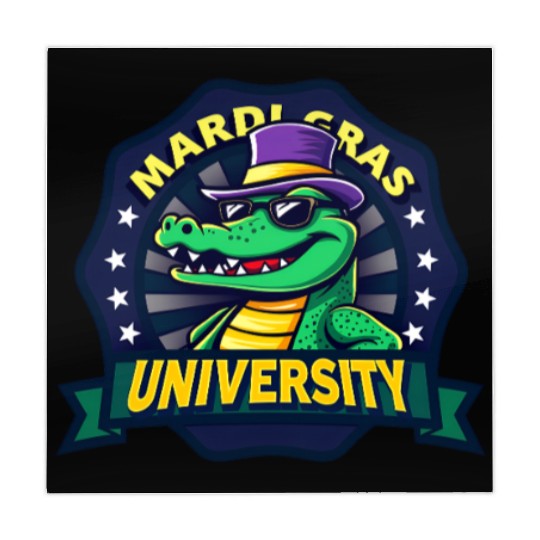 Mardi Gras University Alligator Men's Mardi Grasma Mahjong Mats