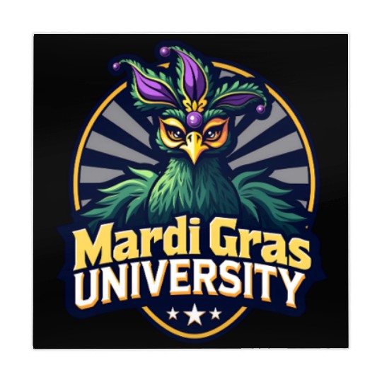 Mardi Gras University Peacock Women's Mardi Gramas Mahjong Mats