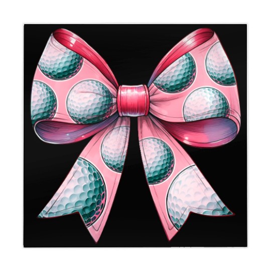 Coquette Bow Golf Ball Pattern Mothers Day Pink Mahjong Mats