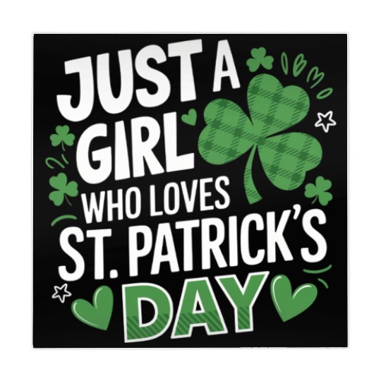 Just a Girl Who Loves St. Patrick's Day Shamrock Mahjong Mats