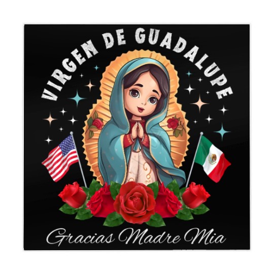 Our Lady of Guadalupe Gracias Madre Mia Mexico Mahjong Mats