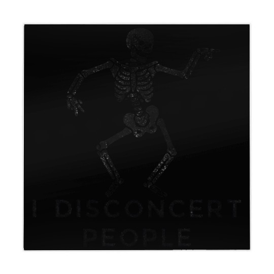"I Disconcert People" Dancing Skeleton Mahjong Mats