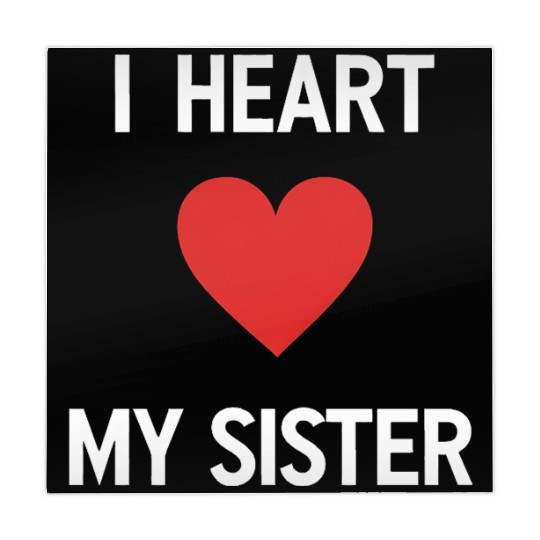 I Love My Sister Family Love Heart Gift Mahjong Mats