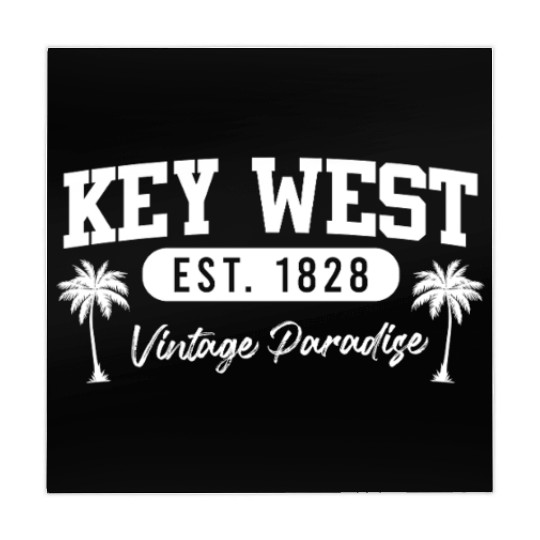 KEY-WEST ESTABLISHED 1828 VINTAGE PARADISE Mahjong Mats