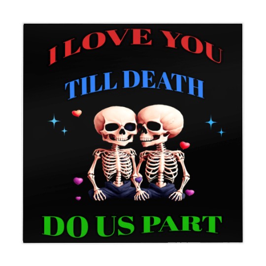 I LOVE YOU TILL DEATH DO US PART Mahjong Mats