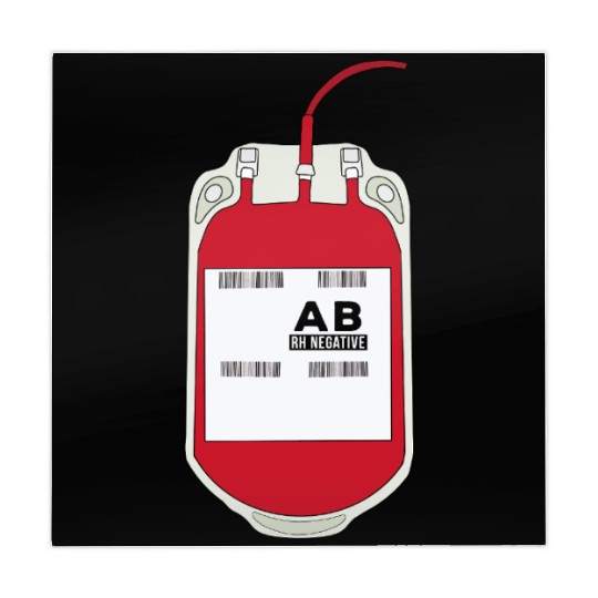 AB Negative Blood Bag Mahjong Mats