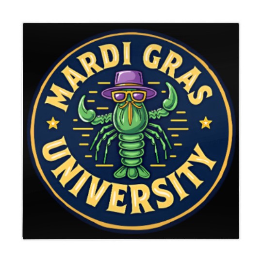 Mardi Gras University Crawfish Men's Mardi Gras Mahjong Mats