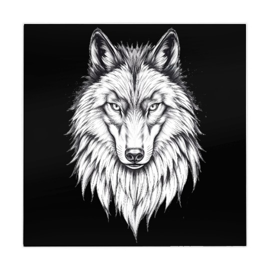 Wolf Face: Majestic and Wild Mahjong Mats