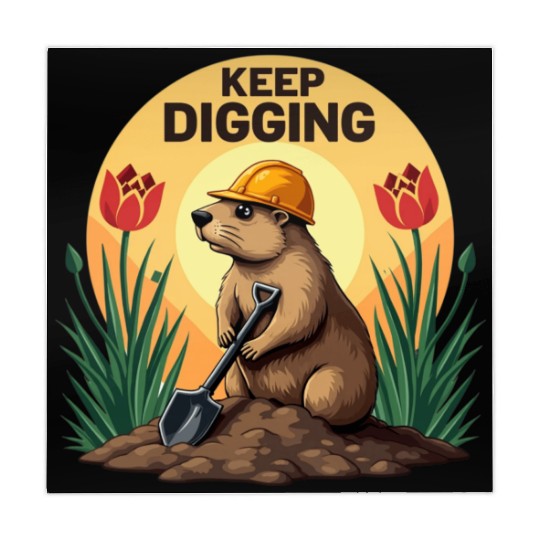 Industrious Groundhog Gardener Mahjong Mats