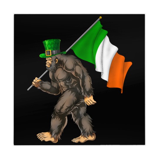 St. Patrick's Day Bigfoot Ireland Flag Mahjong Mats