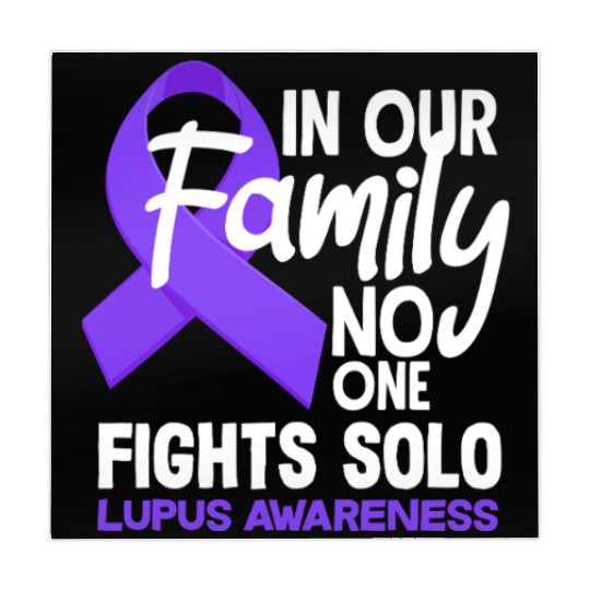 In Our Family No One Fights Solo Lupus Awareness Mahjong Mats