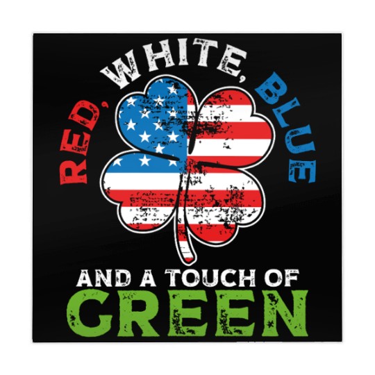 Red White Blue and a Touch of Green Irish USA Mahjong Mats