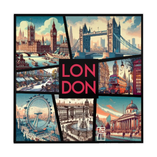 UK CITY - LONDON - TRAVEL - 1 Mahjong Mats