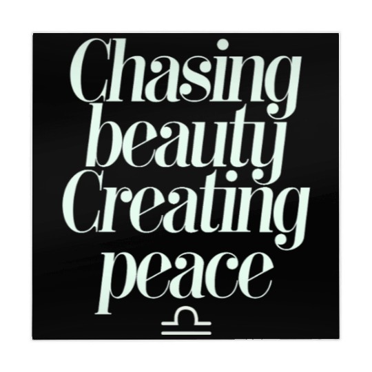 Chasing Beauty Creating Peace Libra Zodiac Mahjong Mats