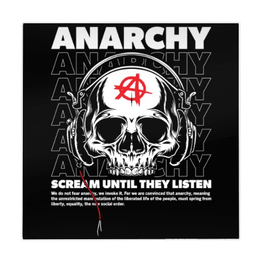 Anarchy Scream Until They Listen Punk Mahjong Mats